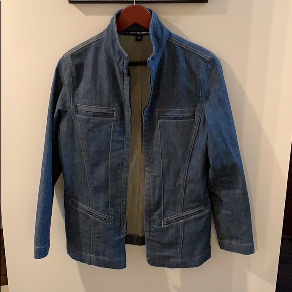 Company Ellen Tracy Zip Up Denim Jacket Sz 6 - Picture 2 of 8